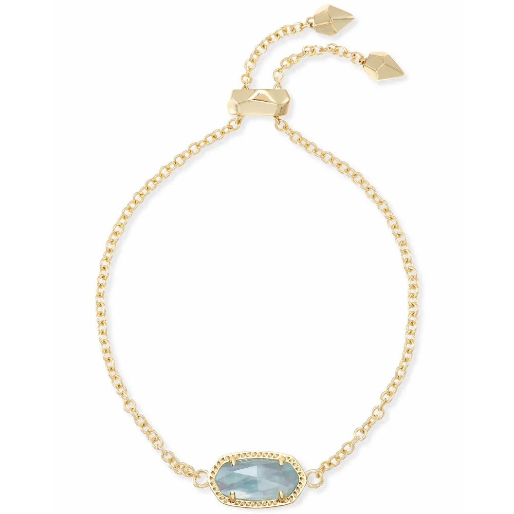 Kendra Scott Light Blue Illusion Elaina Adjustable Chain Bracelet