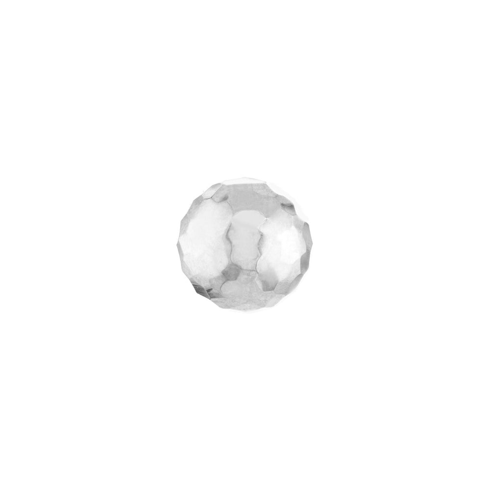 Stylish 14k White Gold Textured Dome Stud Earrings for Fashionable Accessories