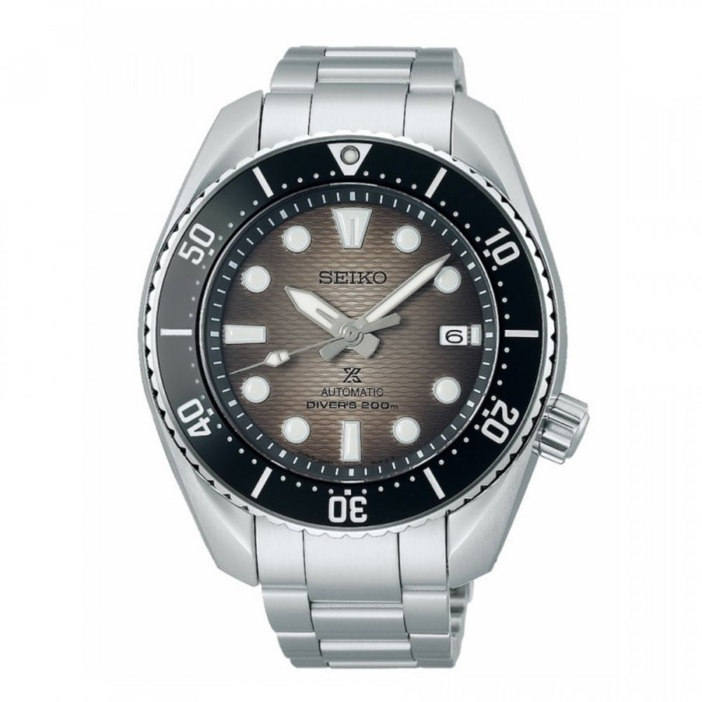 Seiko Prospex 45mm Automatic Diving Watch in Gray and Steel Finish - Model SPB323