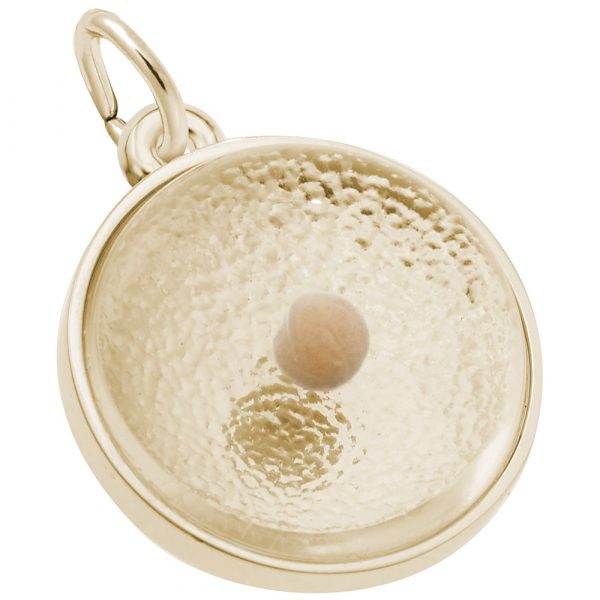 14K Yellow Gold Inspirational Mustard Seed Charm Jewelry Piece