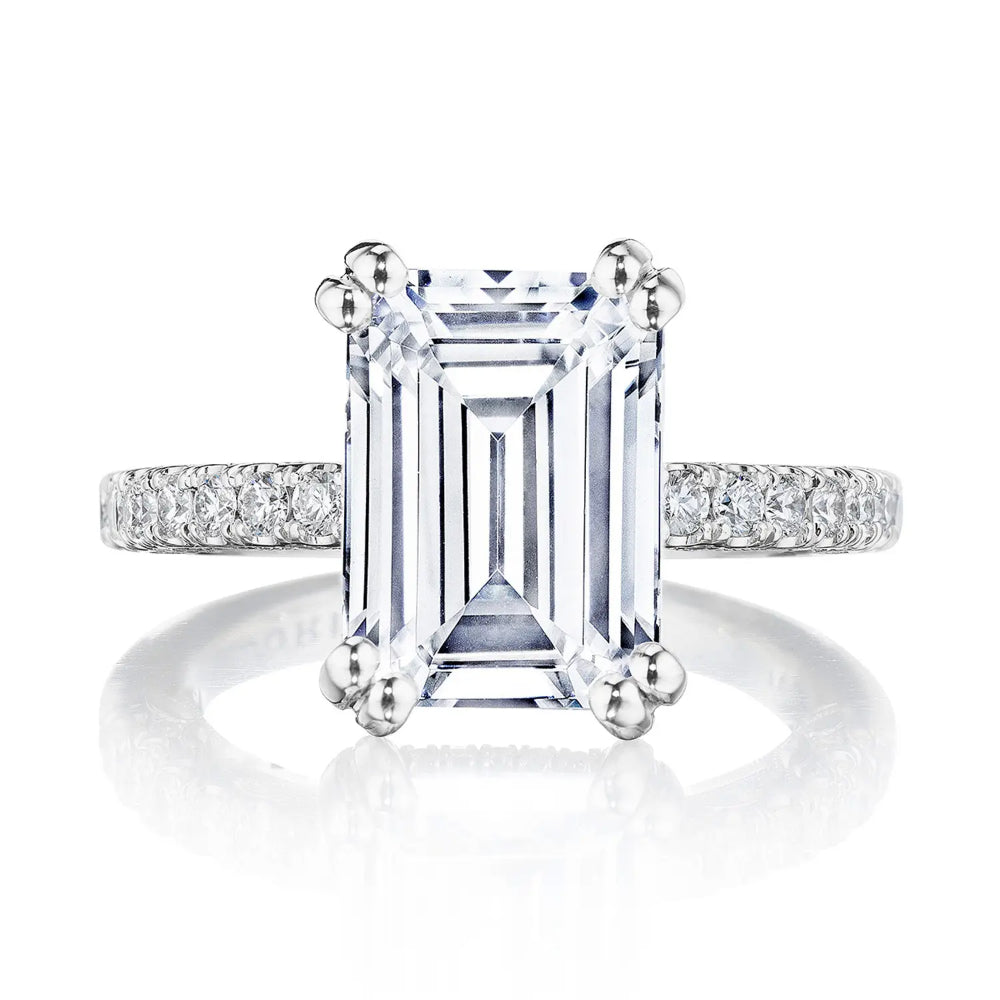 Exquisite Tacori Dantela Emerald Solitaire Engagement Ring for Brilliant Proposals