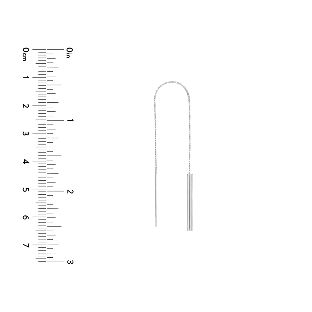 Stylish 14k Gold Threader Dangling Earrings for All-Day Comfort