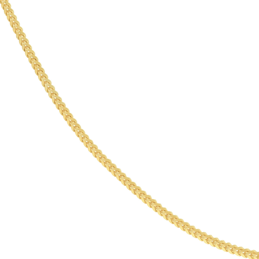 14k Yellow Gold Franco Chain - Elegant and Versatile Jewelry Piece