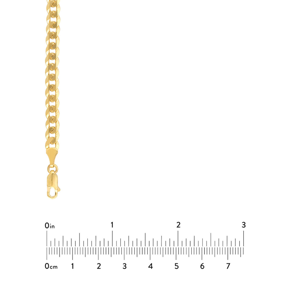 22-Inch 14k Gold Tight Cuban Chain with Bold Style