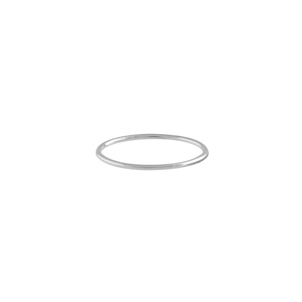 14K Gold Stackable Round Wire Ring for Women's Jewelry Collection
