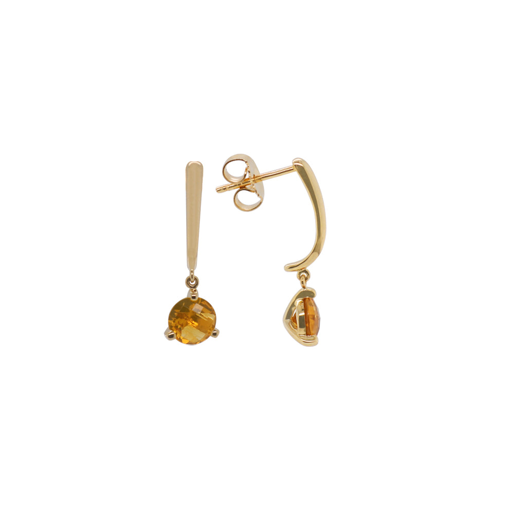 14k Gold Dangle Gemstone Earrings - A Stunning Jewelry Piece
