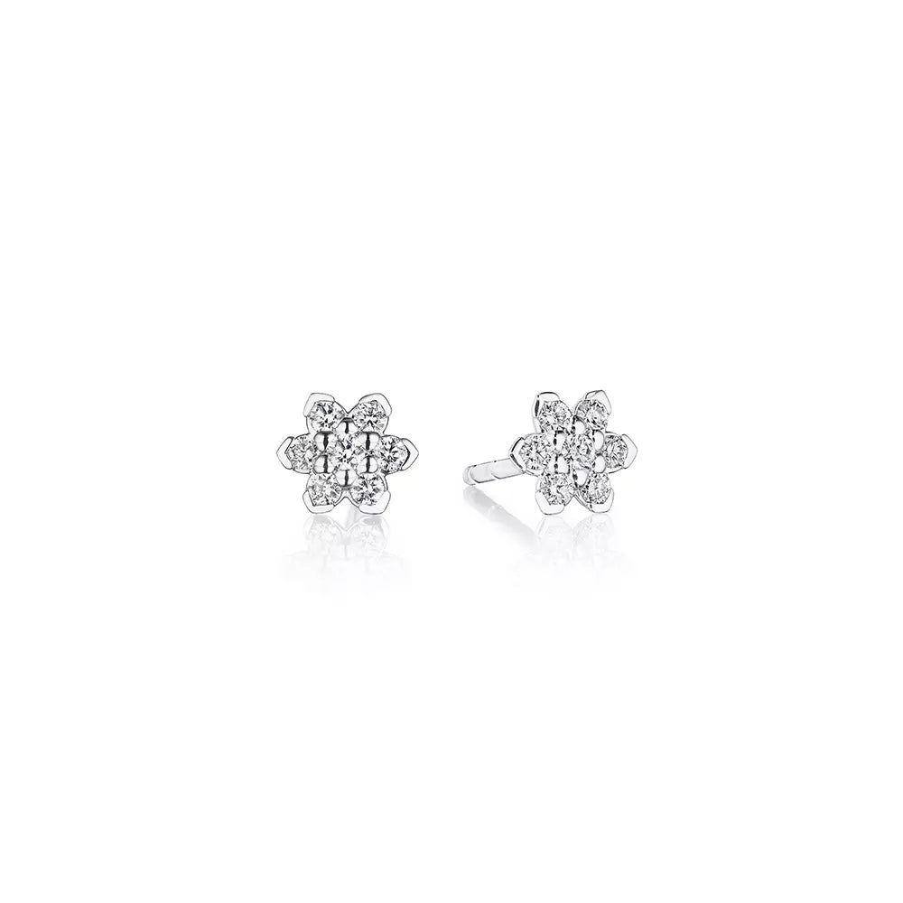 Verragio 18K Gold Elegant Ministar Diamond Stud Earrings for Timeless Fashion