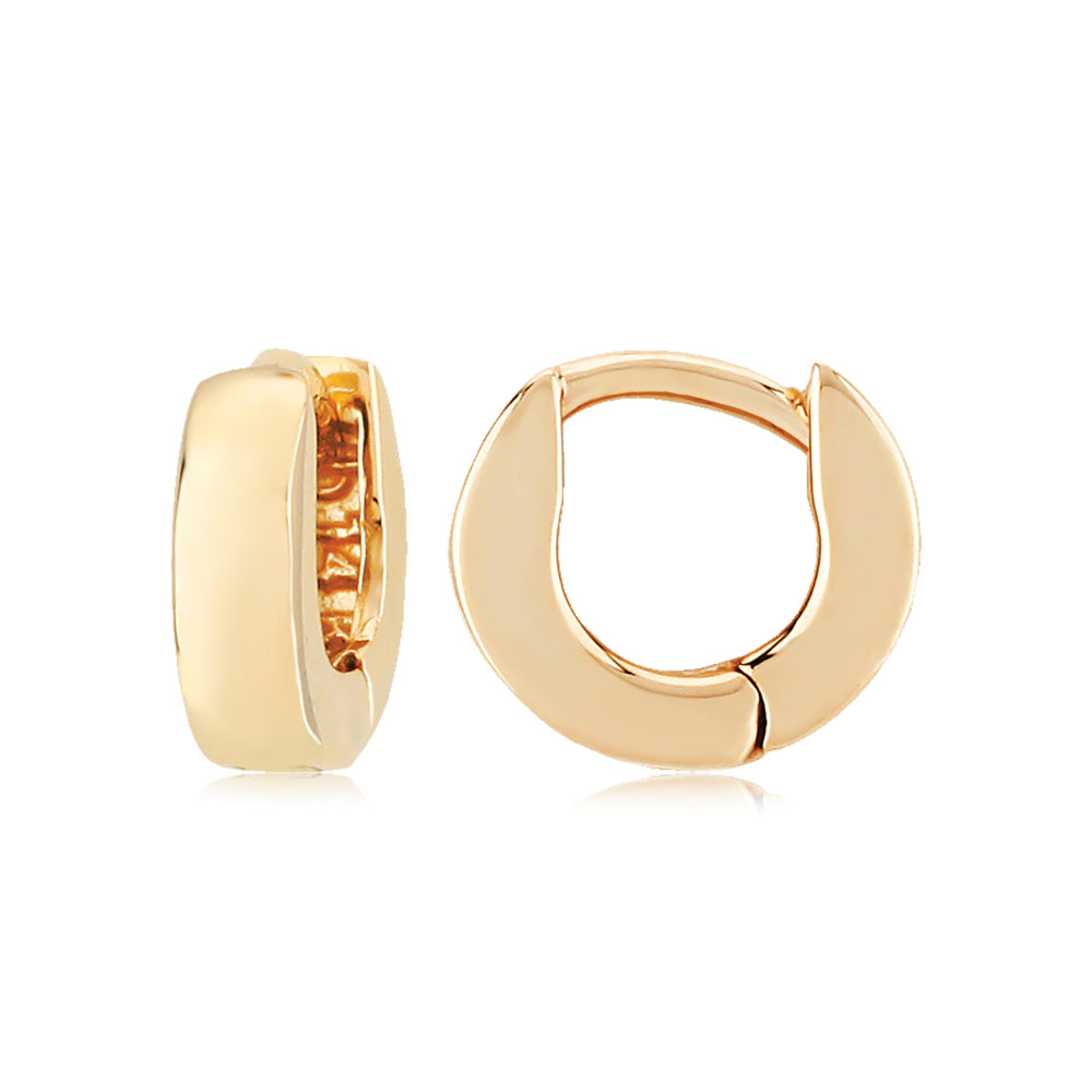 14k Solid Gold Ultra Tiny Hoop Earrings for a Sophisticated Look