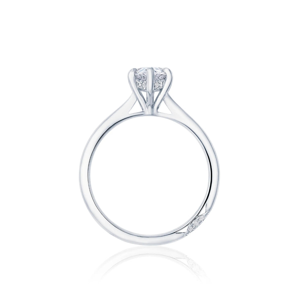 Tacori's Exquisite Founder's Collection Pear - Shaped Solitaire Engagement Ring for Romantic Proposals