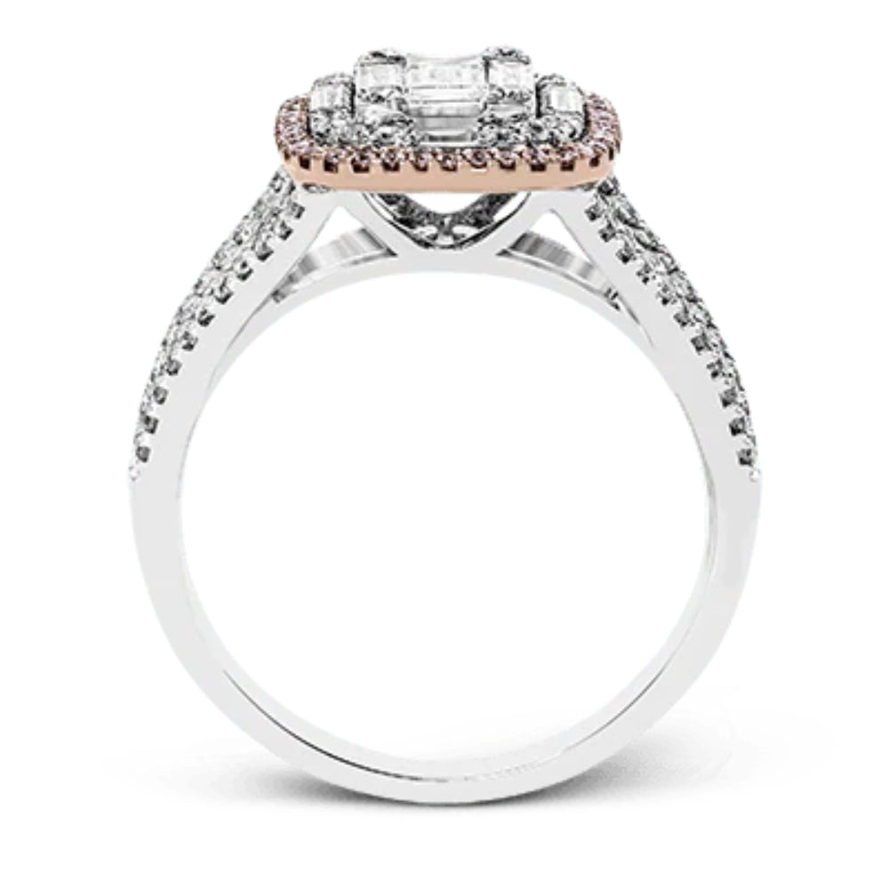 18k Gold Simon G. Right Hand Ring Adorned with Diamonds