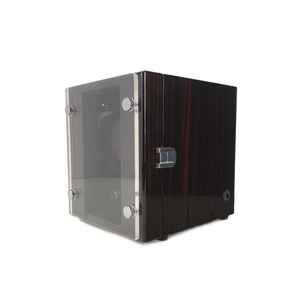 Single Capacity Glass Top Watch Winder for Timepieces