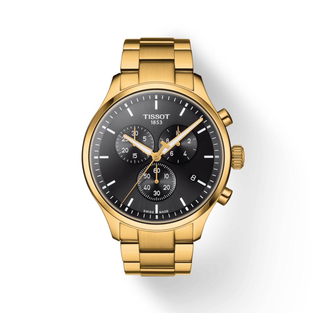 Tissot 45mm XL Classic Quartz Chronograph Sports Watch for Men and Women