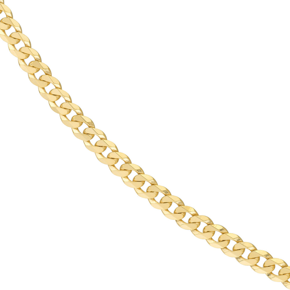 22-Inch 14k Gold Tight Cuban Chain with Bold Style