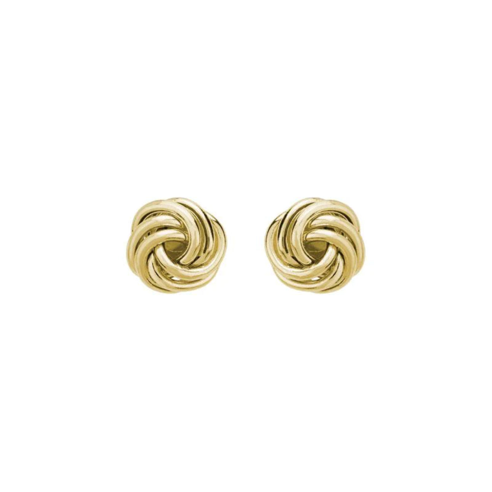 Exquisite 14k Gold Love Knot Stud Earrings for a Touch of Elegance