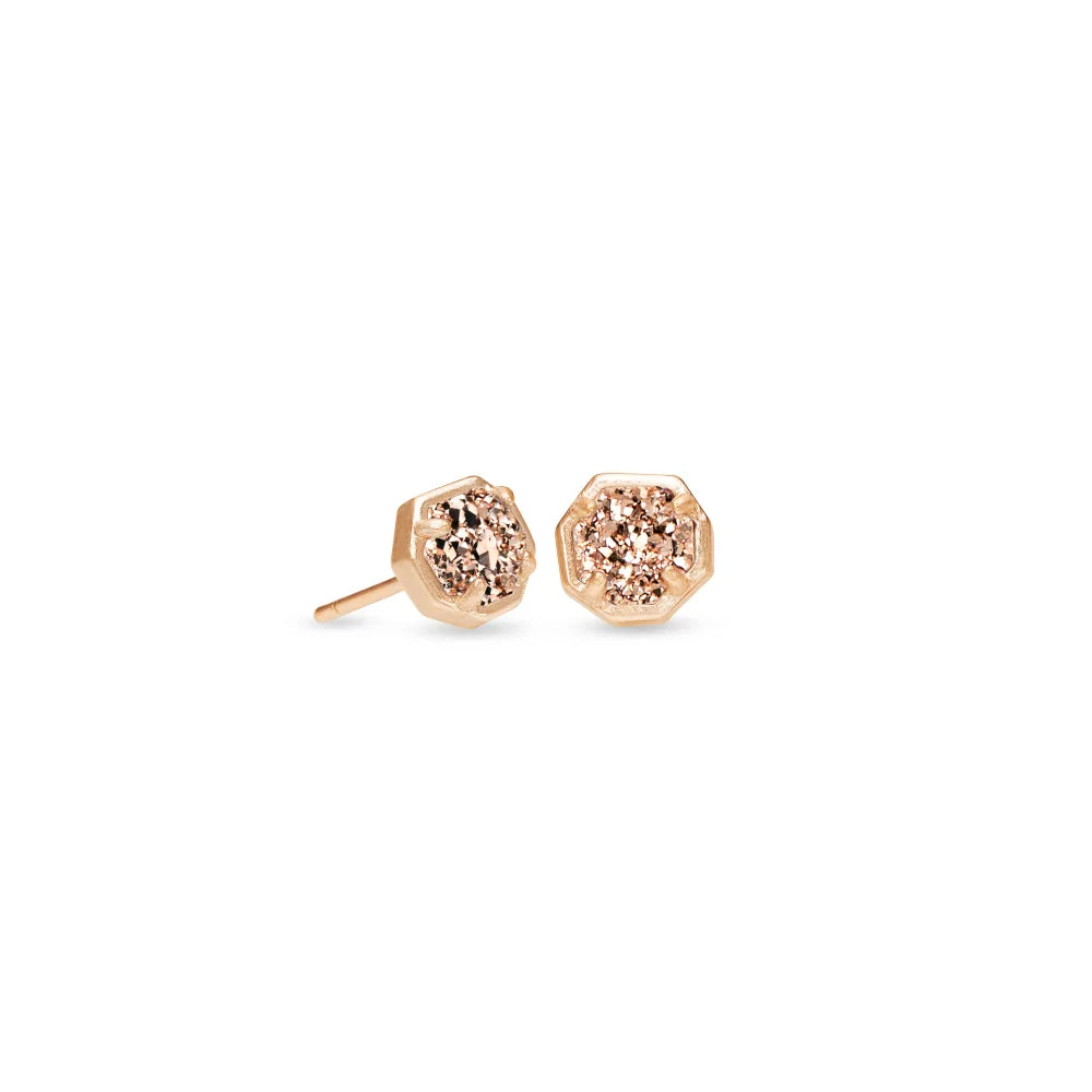 Kendra Scott Drusy Nola Stud Earrings in 14k Gold or Rhodium