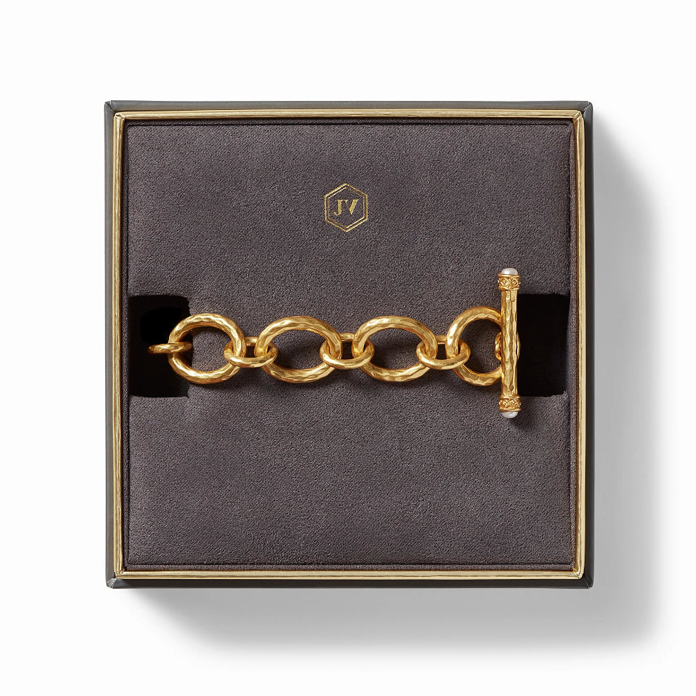 Julie Vos Catalina Demi Link Gold-Plated Toggle Bracelet for Women