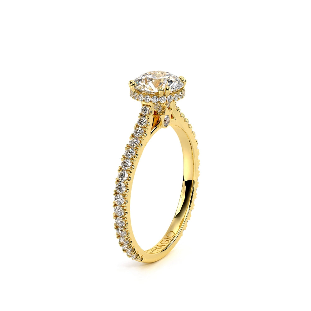 Verragio Renaissance 14k Yellow Gold Engagement Ring Jewelry with a Stunning Stardust Diamond Halo