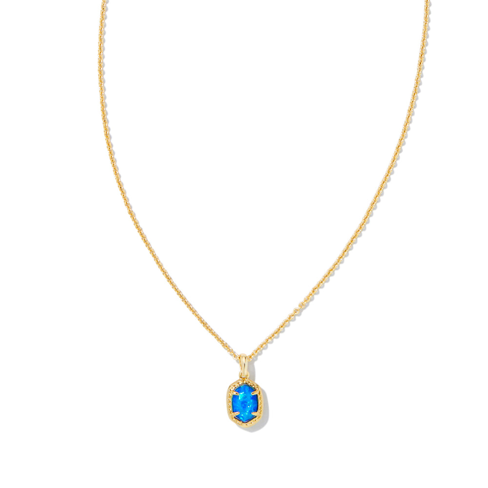 Kendra Scott Daphne Gold Framed Short Pendant Necklace for Everyday Wear