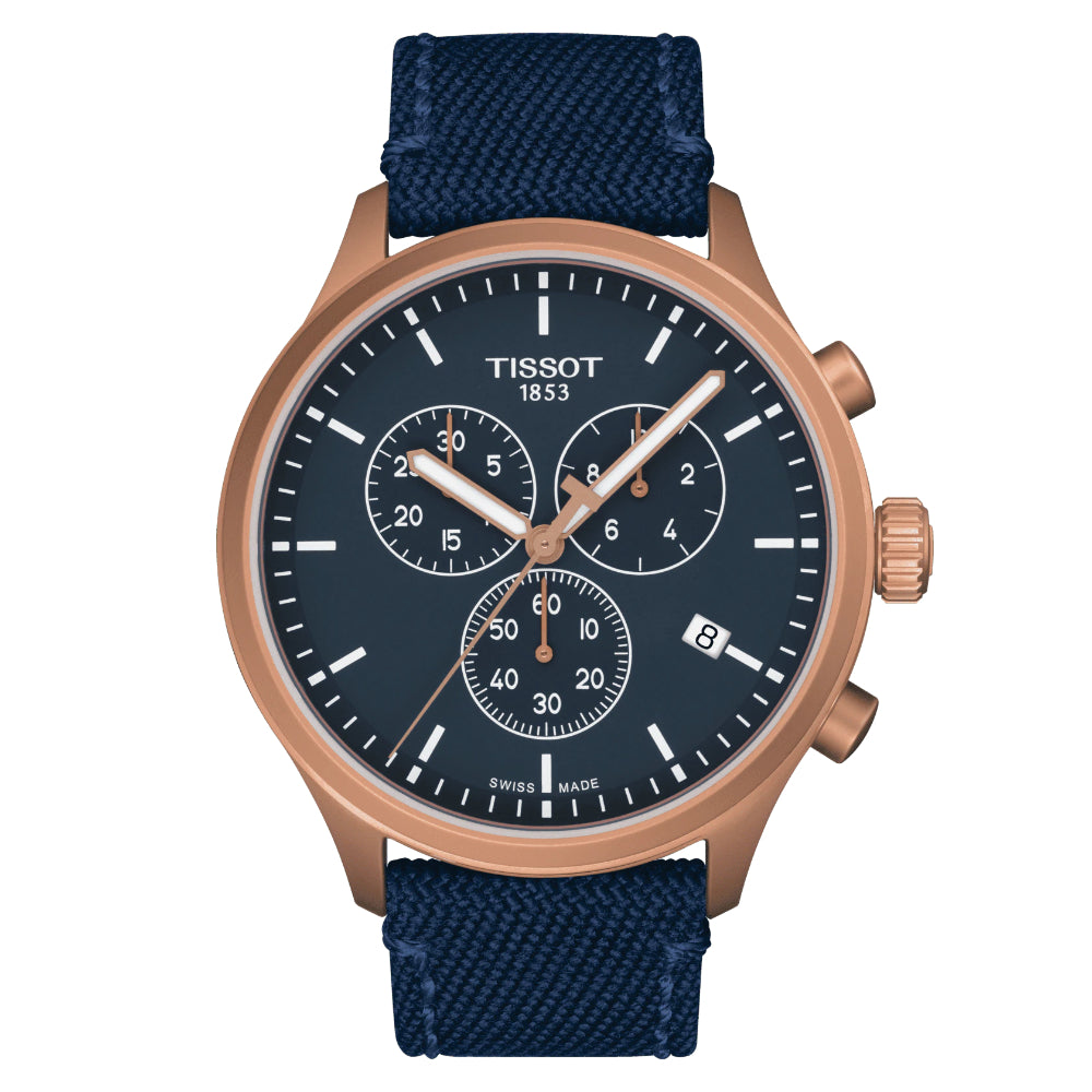 Tissot 45mm XL Classic Quartz Chronograph Sports Watch for Men and Women