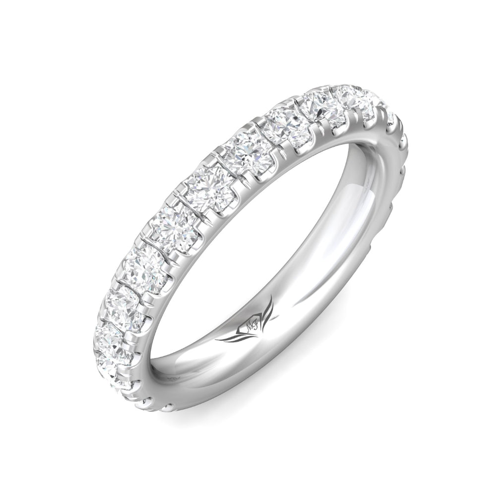 Exquisite 14k Diamond Wedding Band by Martin Flyer for Timeless Celebrations