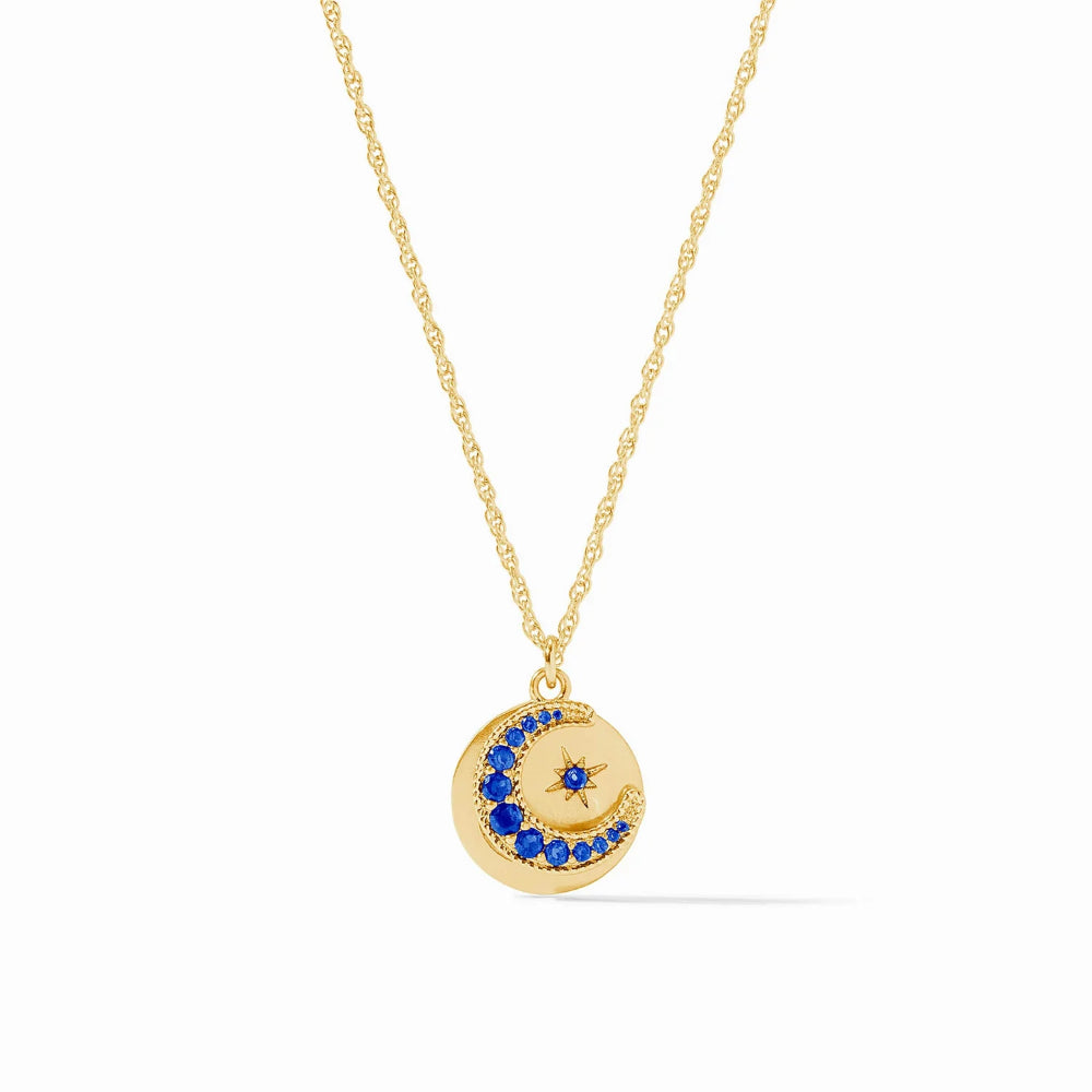 Julie Vos Delicate Luna Charm Necklace for Women