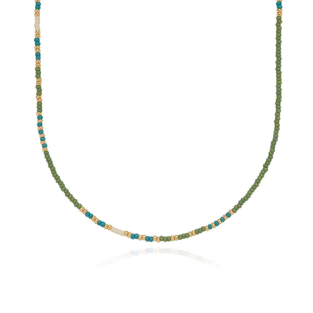 Anna Beck Handmade Simba Mixed Bead Necklace from Zimbabwe