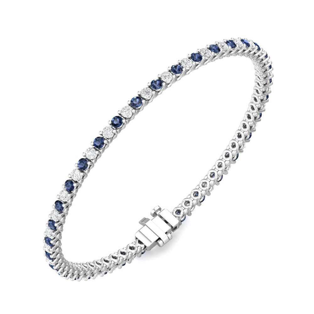 Martin Elegant Sapphire and Diamond Tennis Bracelet for Women