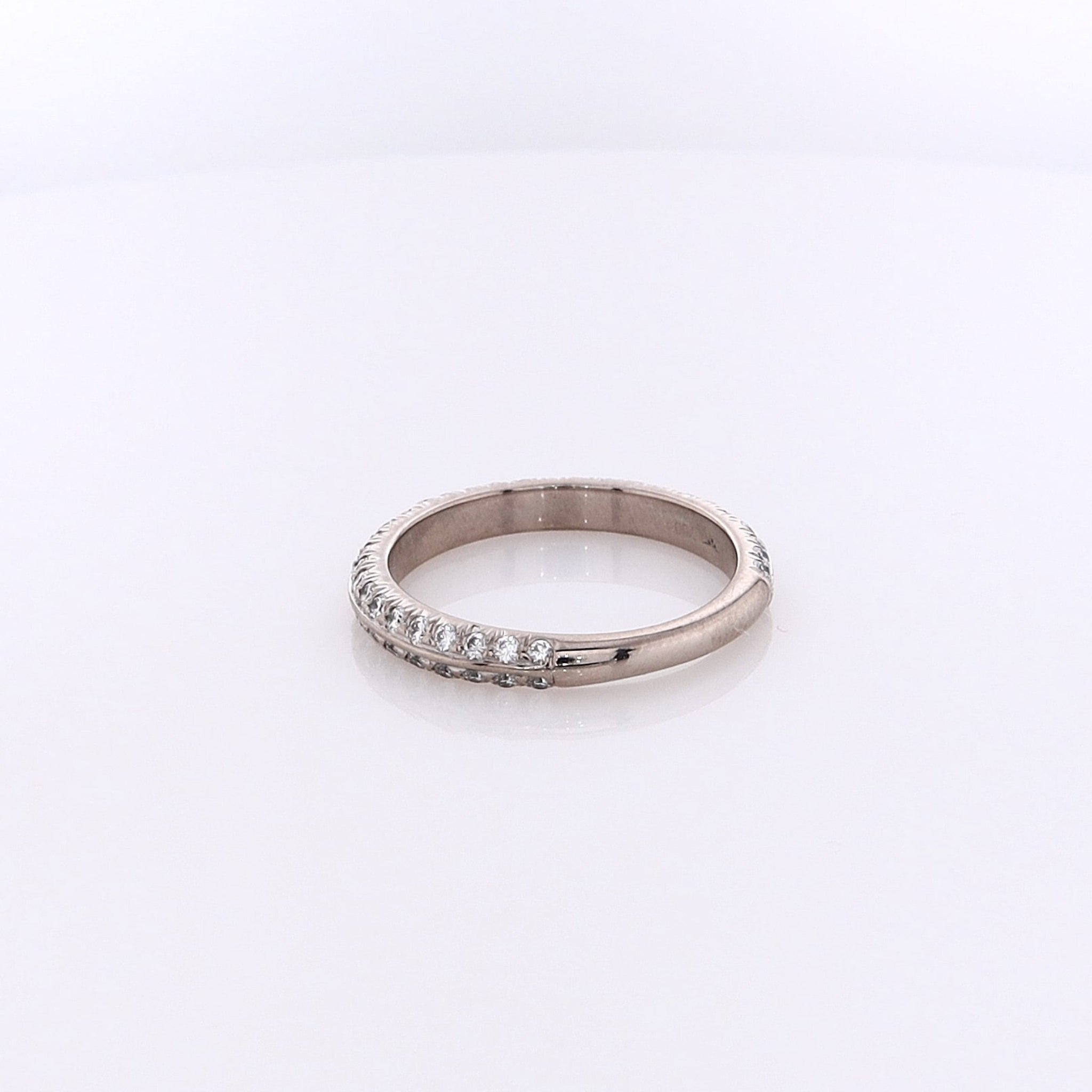 18K White Gold Hearts on Fire Wedding Band with 0.62ct H VS Diamonds