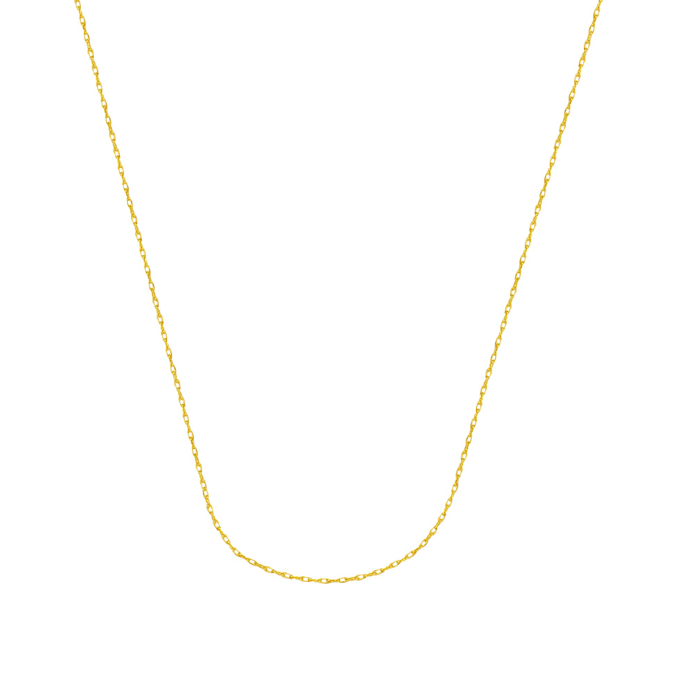14-karat Gold Rope Necklace Chain, 18 Inches