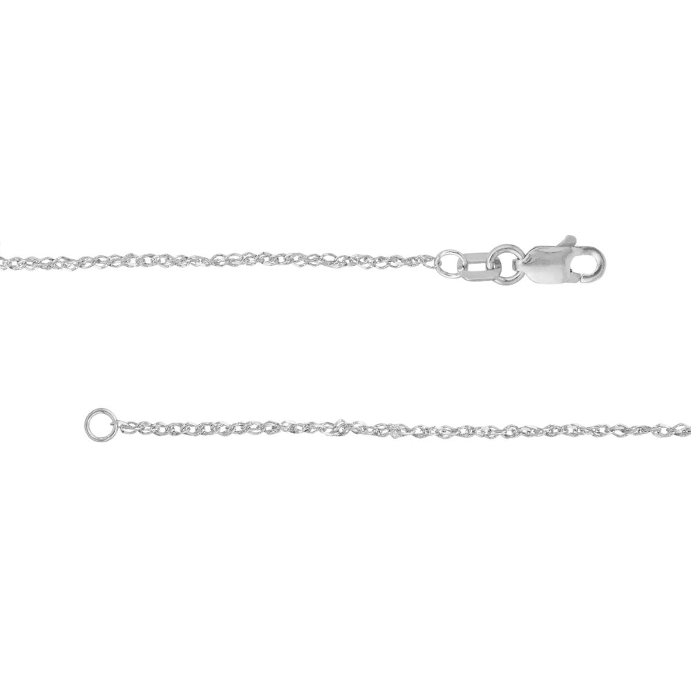 14k Gold Shimmering Sparkle Cut Singapore Style Necklace Chain