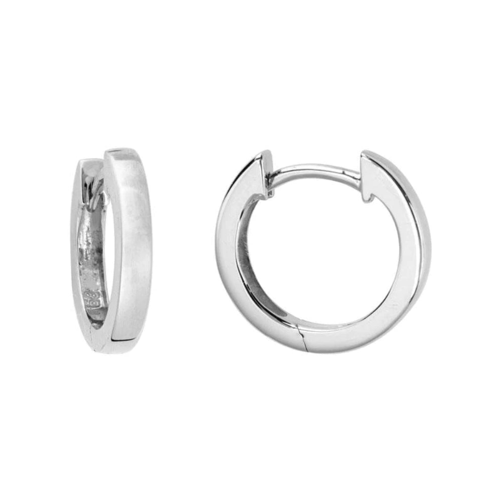 Stylish 14k Gold Hoop Earrings with Square Edges