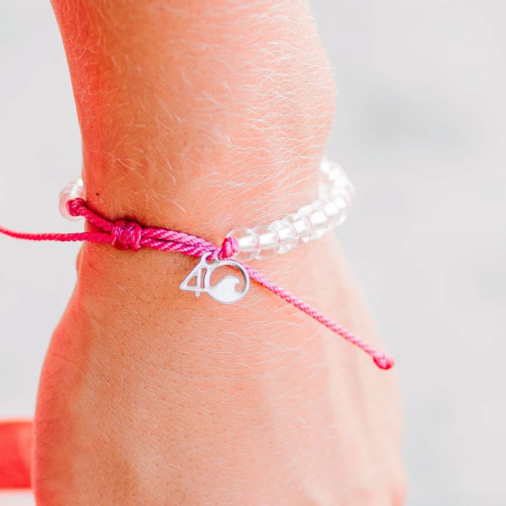 4Ocean Pink Flamingo Themed Beaded Bracelet for Ocean Conservation