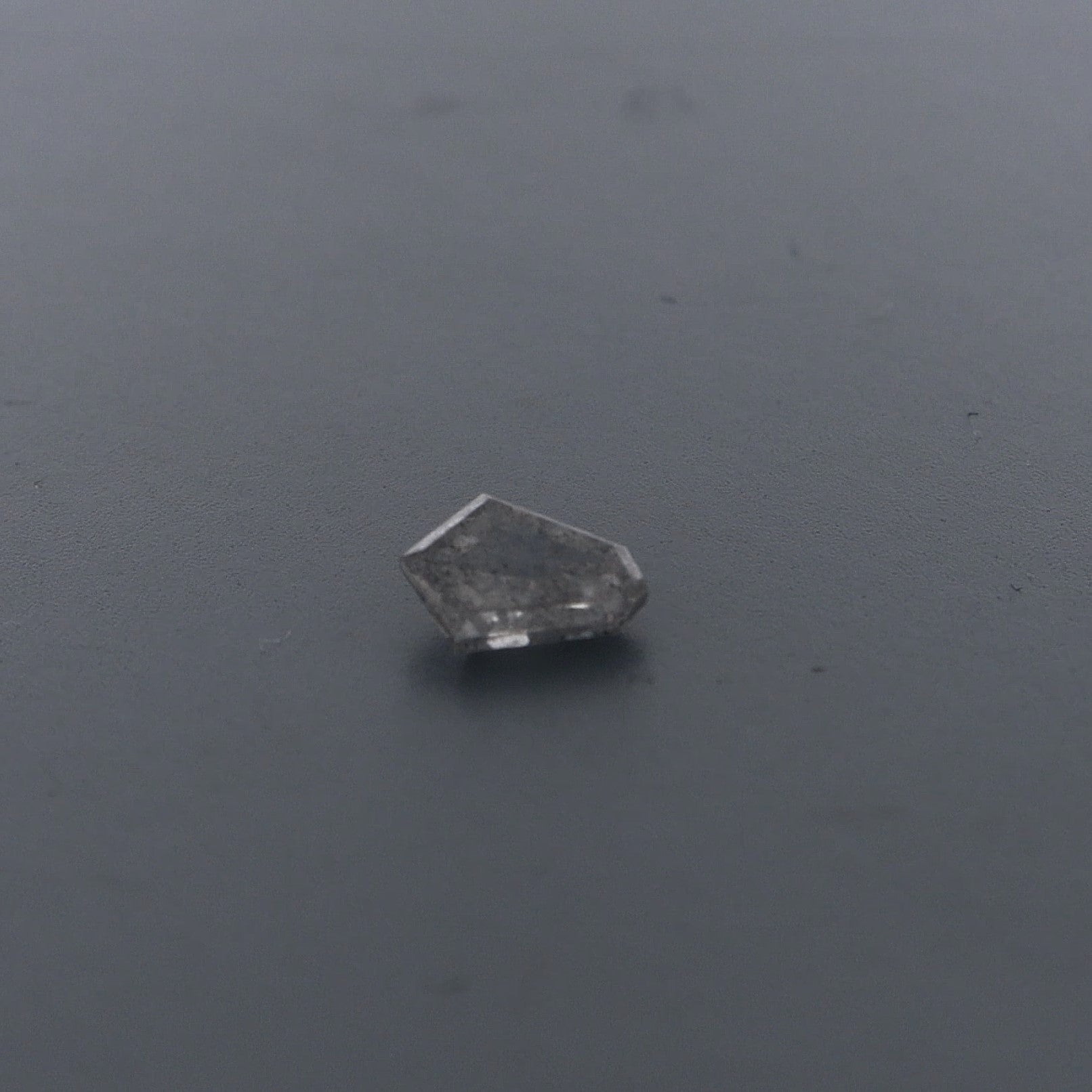 0.42CT Rose Cut Hexagon Salt & Pepper Loose Diamond