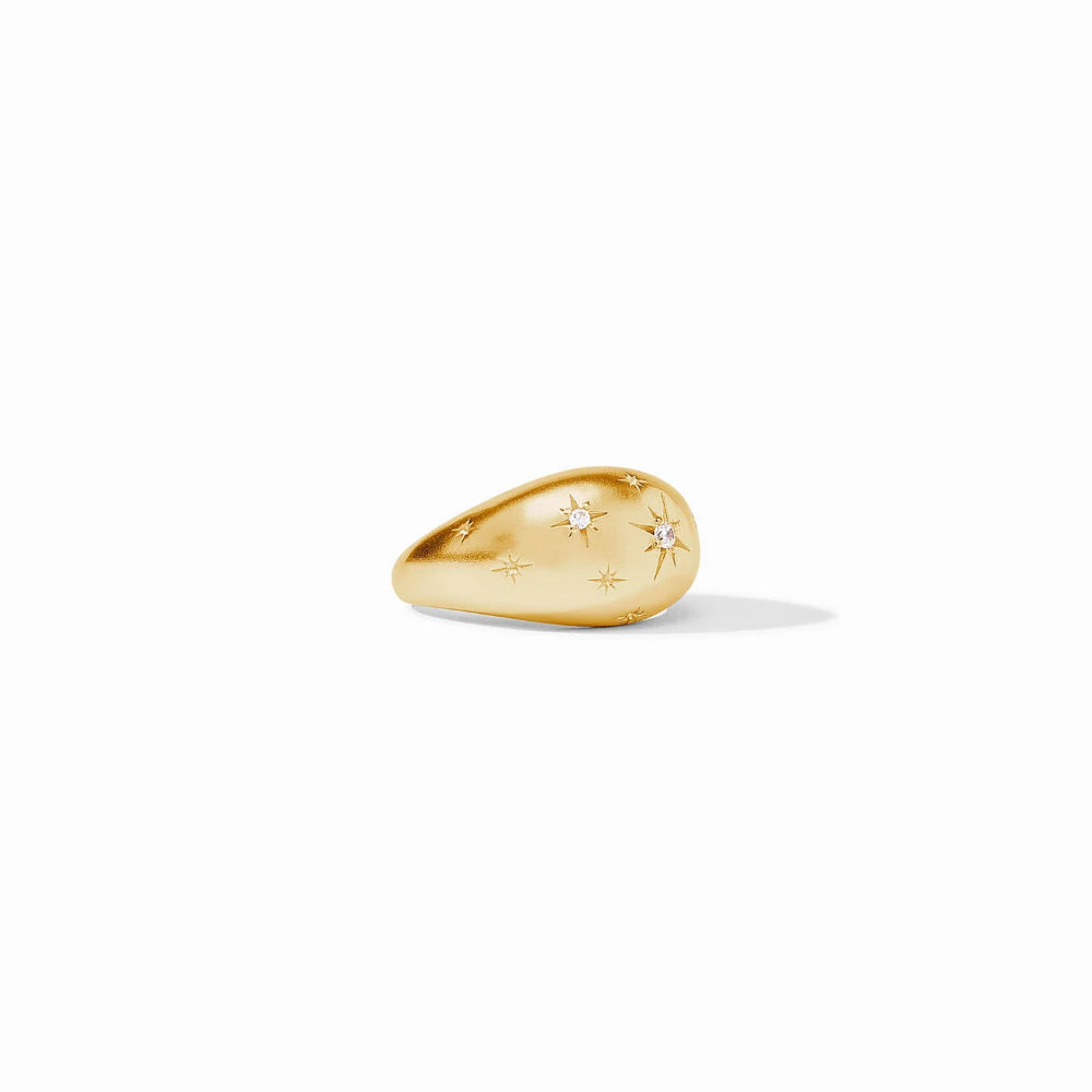 Julie Vos Cubic Zirconia Luna Golden Ring