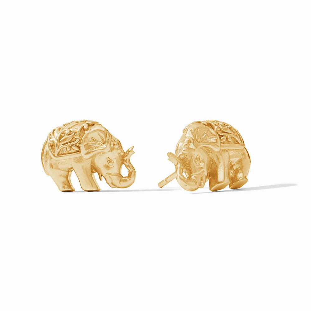 Julie Vos Exquisite Golden Elephant Stud Earrings