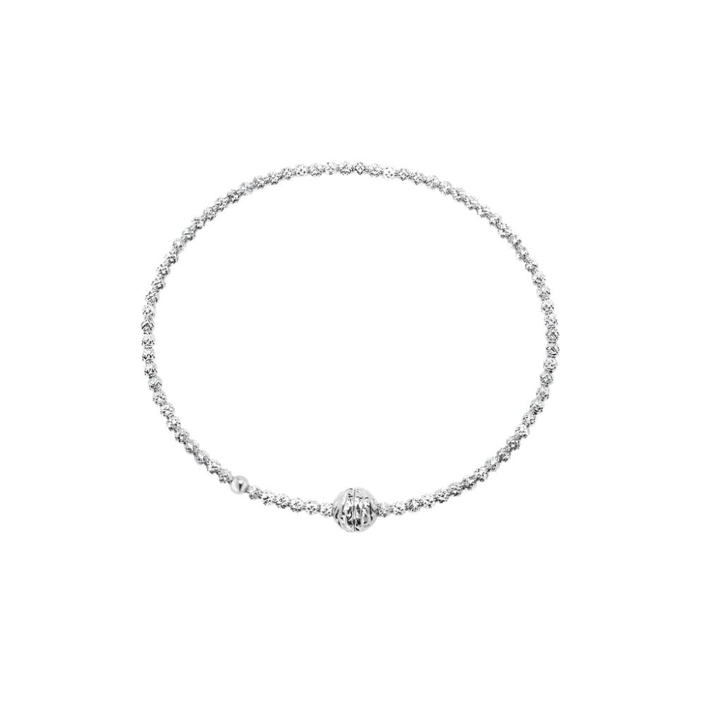 Exquisite Platinum Born Halo Magnetic Bracelet for Maximum Sparkle