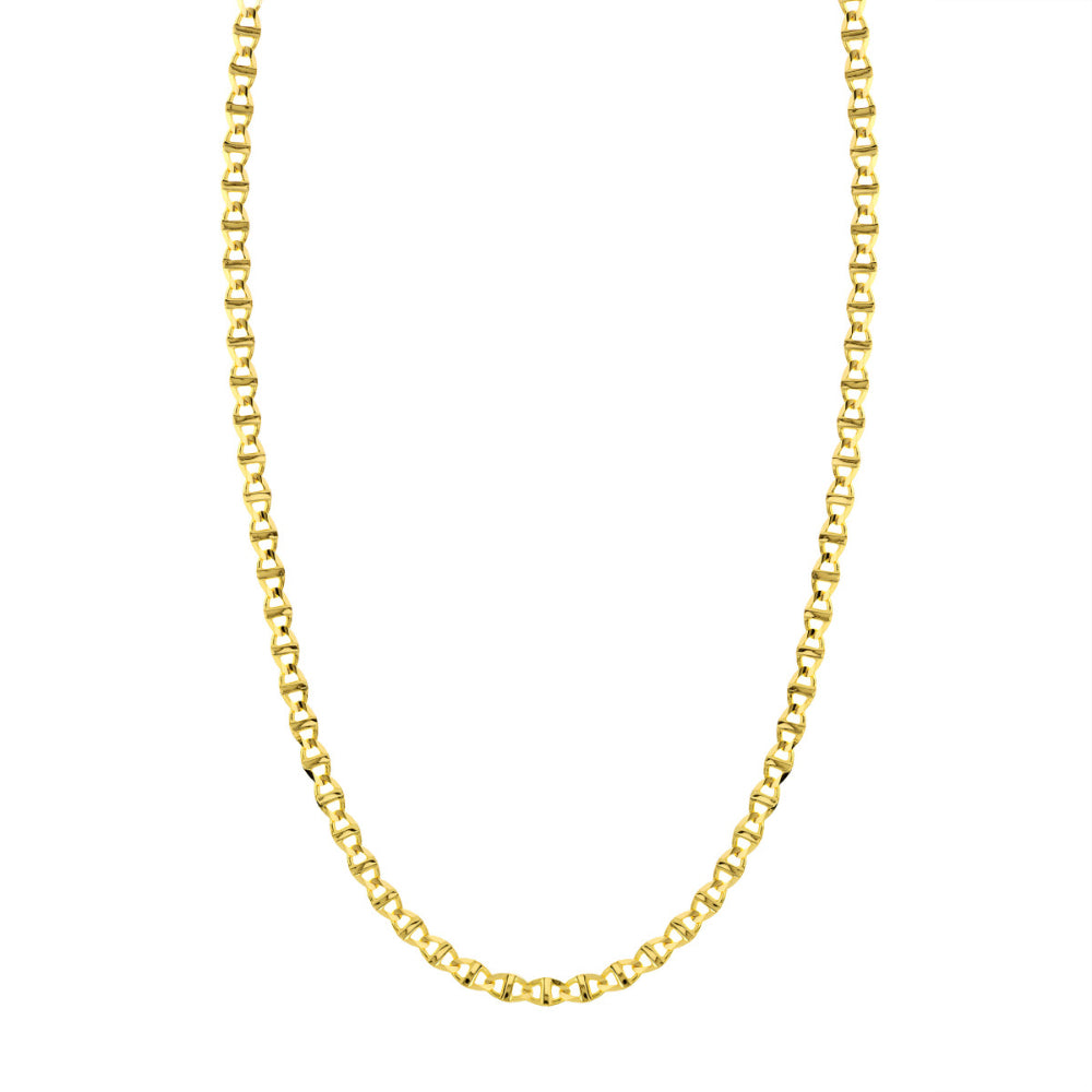 Stunning 14k Yellow Gold Mariner Link Chain for a Bold Statement