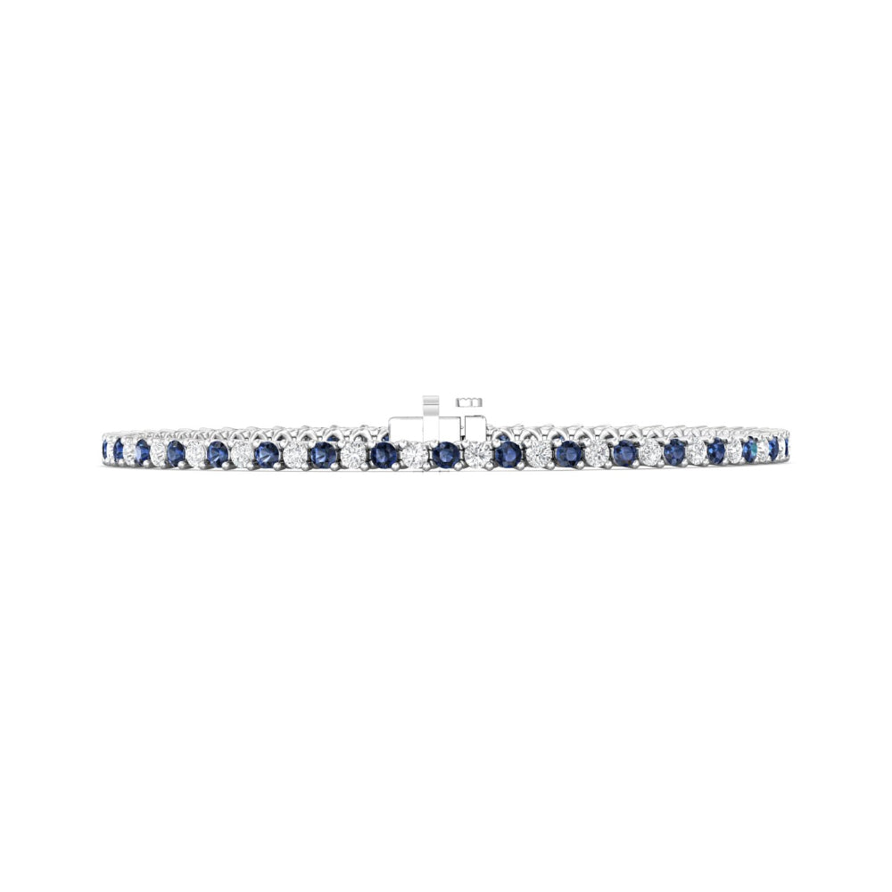 Martin Elegant Sapphire and Diamond Tennis Bracelet for Women
