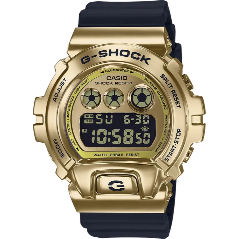 G-Shock GM6900G-9 Gold Dial Watch with Black Resin Strap