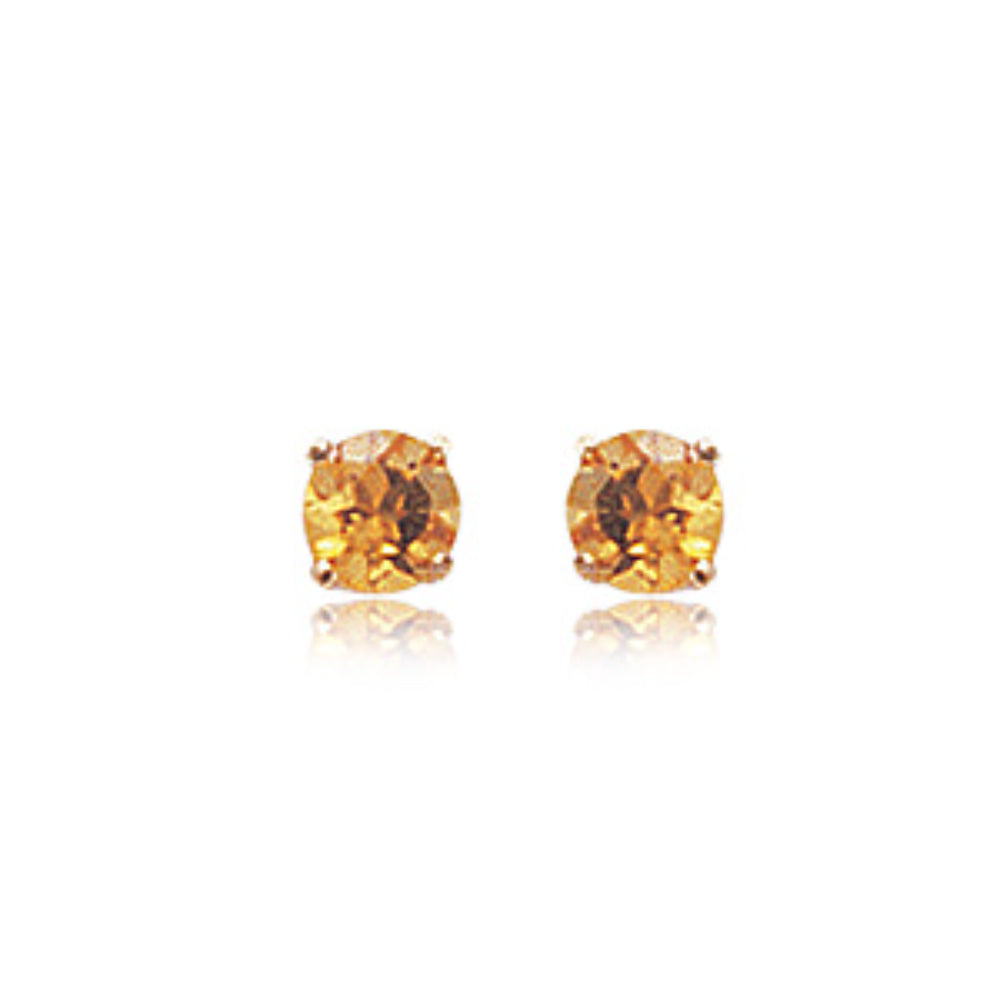 Luxurious 14k Gold Gemstone Stud Earrings for Modern Sophisticates