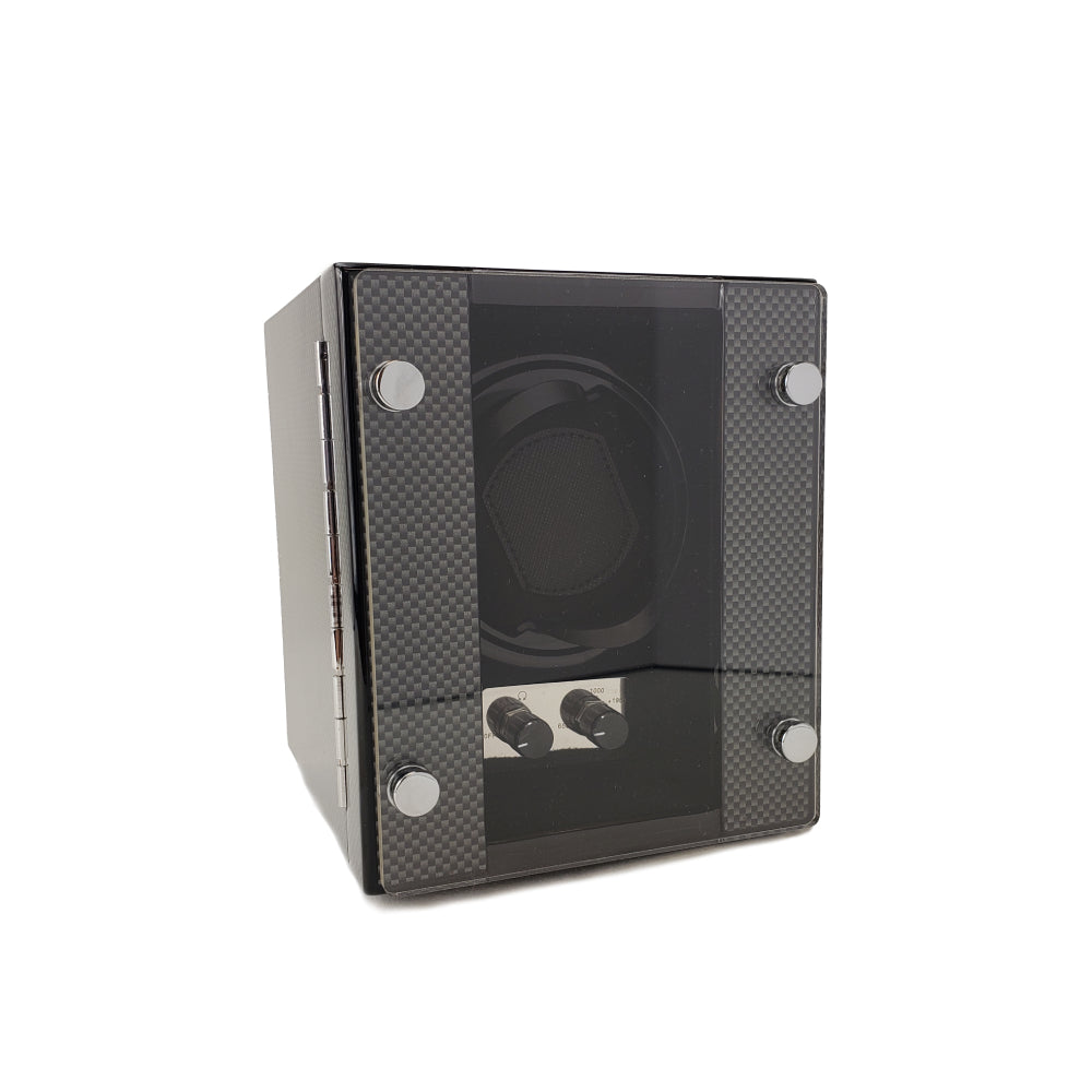 Single Capacity Glass Top Watch Winder for Timepieces