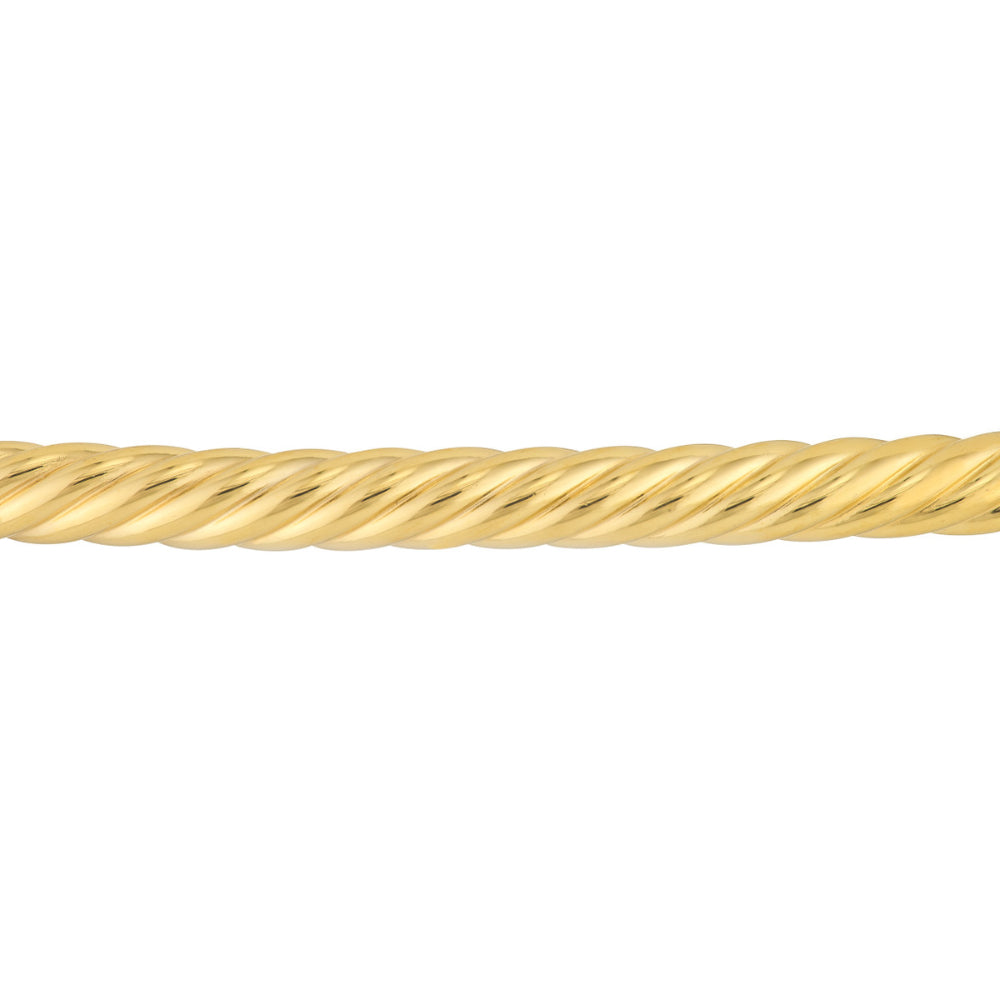14k Gold Bracelet with Ridged Corrugated Design