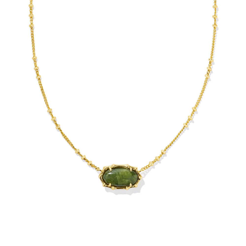 Kendra Scott 14k Gold-Plated Elisa Bamboo Frame Short Pendant Necklace for Women