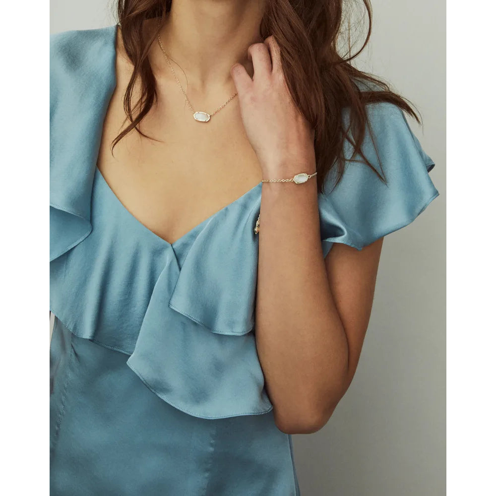Kendra Scott Iridescent Drusy Elaina Adjustable Chain Bracelet for Everyday Sparkle