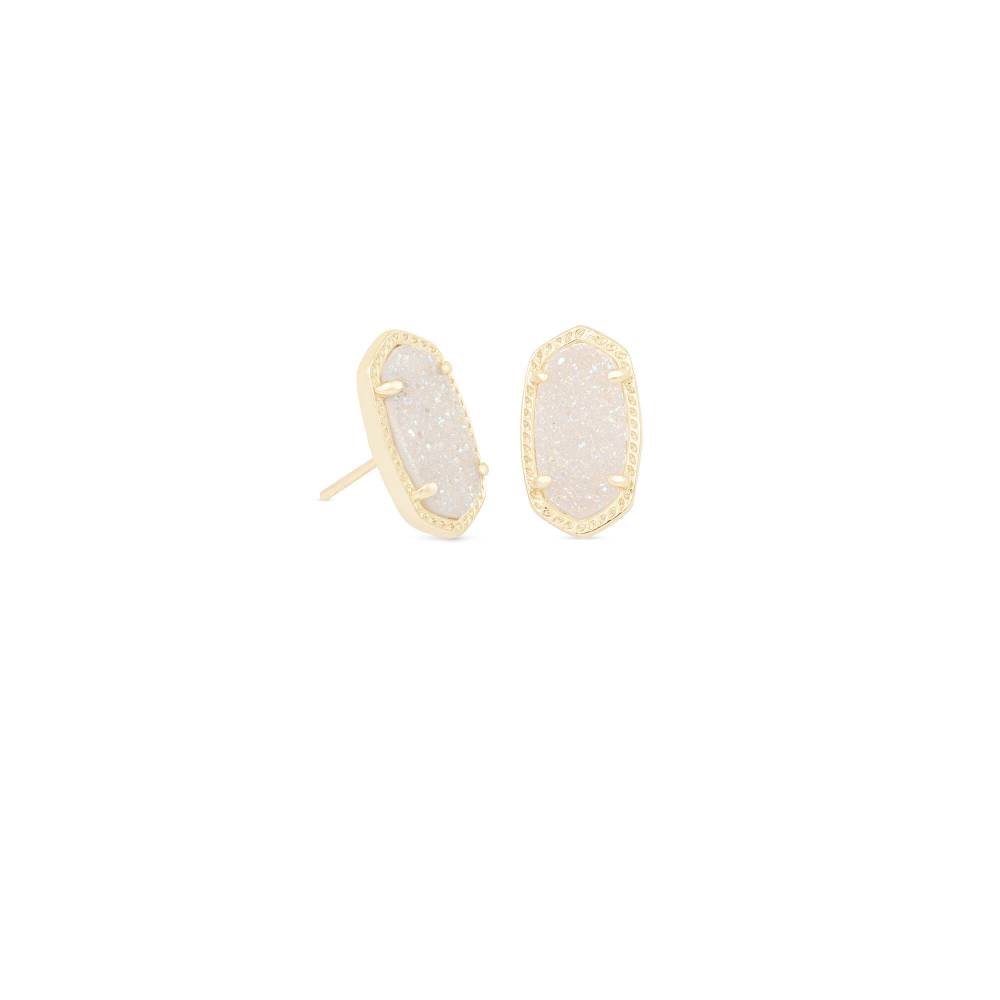 Kendra Scott Iridescent Drusy Ellie Stud Earrings - A Stunning Jewelry Piece for Everyday Wear