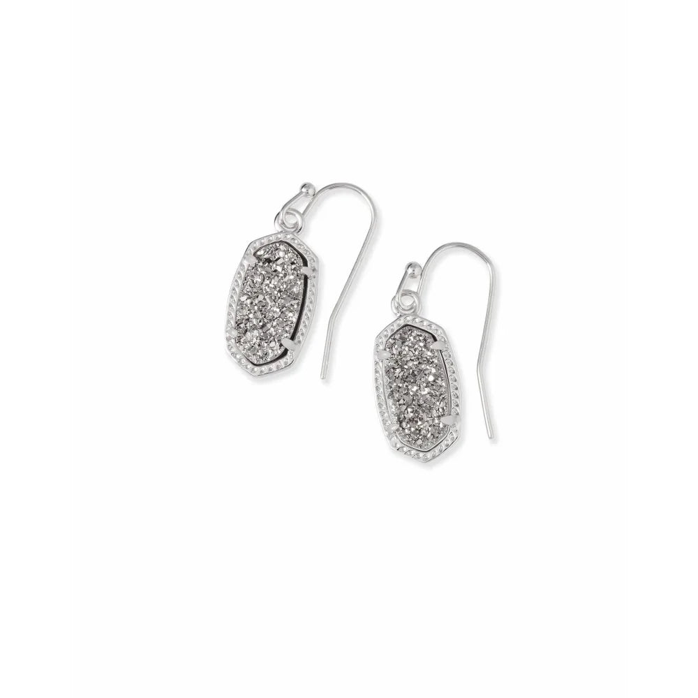 Kendra Scott Platinum Drusy Lee Drop Style Fashion Earrings for Everyday Wear