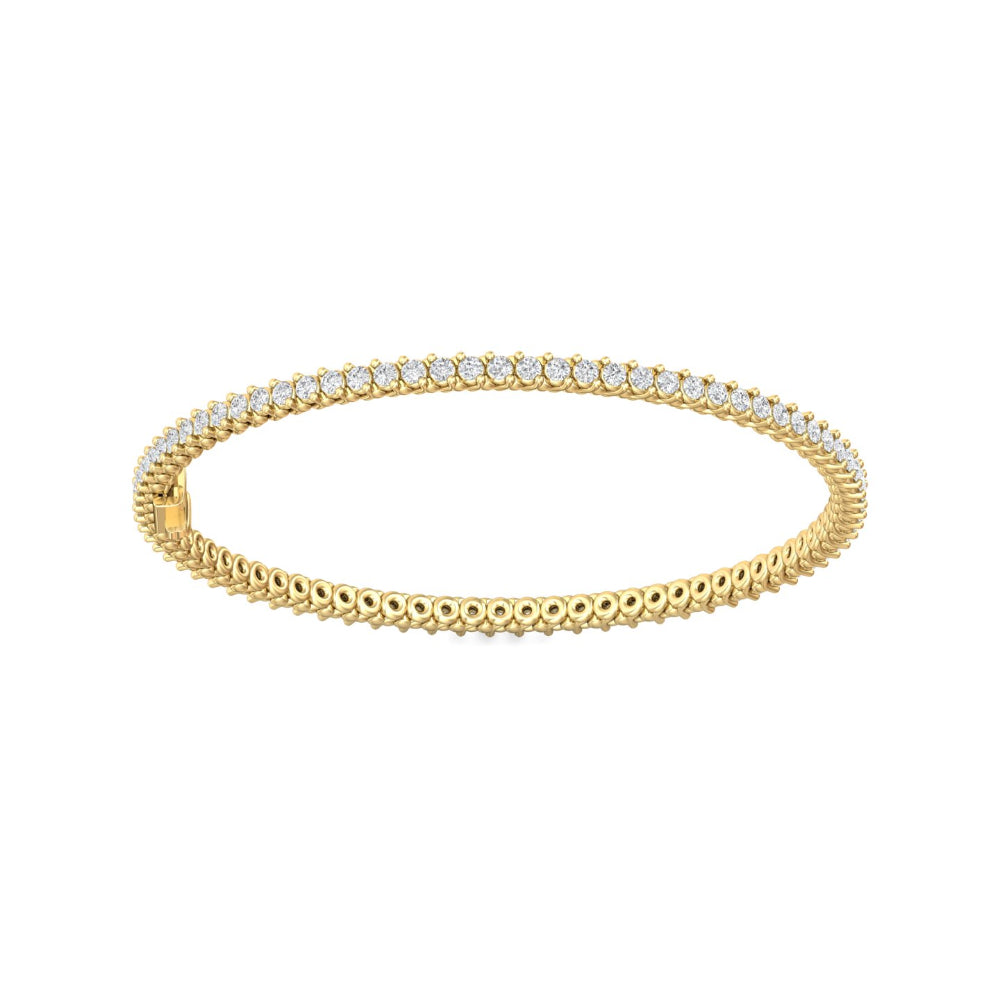 Martin Flyer Luxury 14k Gold Diamond Tennis Bracelet for Elegant Jewelry Lovers