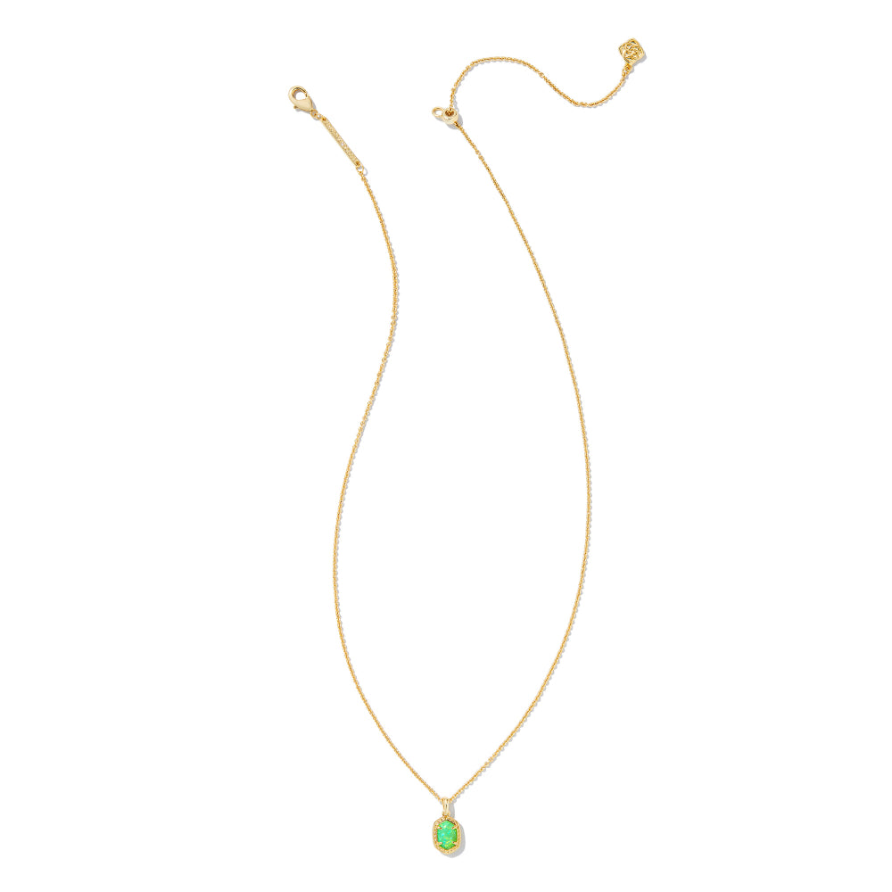 Kendra Scott Daphne Gold Framed Short Pendant Necklace for Everyday Wear