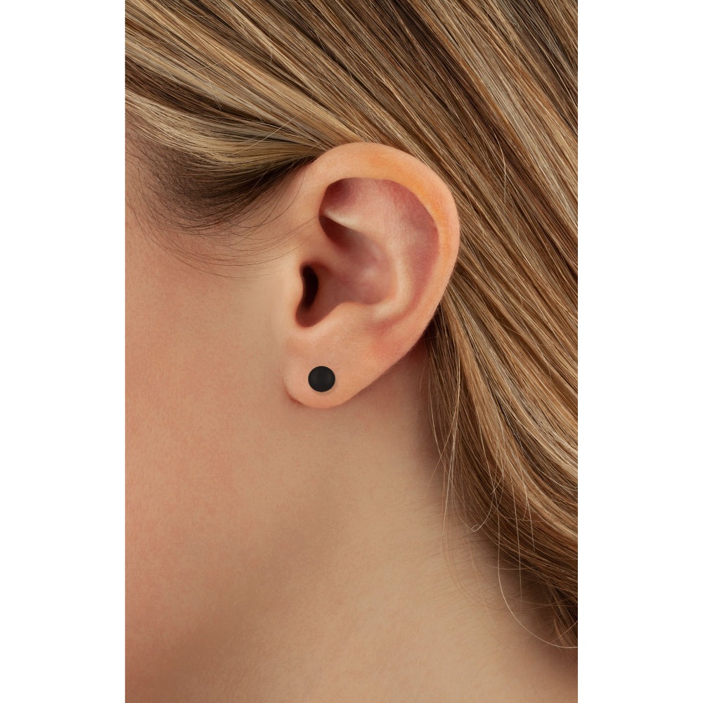 Gorgeous 14k Gold Onyx Ball Stud Earrings with Friction Backs