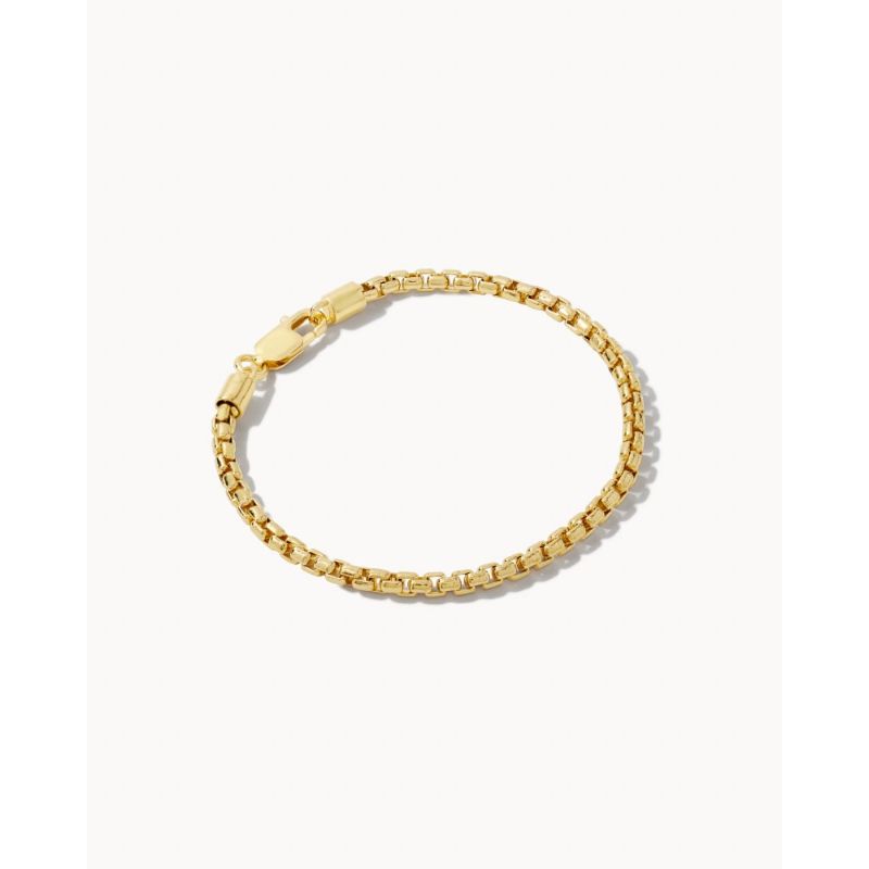 Scott Bros. Classic Beck Round Box Chain Bracelet for Timeless Style